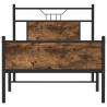 Smoked Oak Bed Frame - Small Single, 75x190 cm | HipoMarket