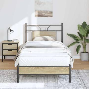 Sonoma Oak Bed Frame 80x200 cm - Stylish & Durable | HipoMarket