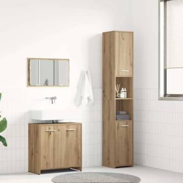 3 Piece Bathroom Furniture Set - Artisan Oak | HipoMarket