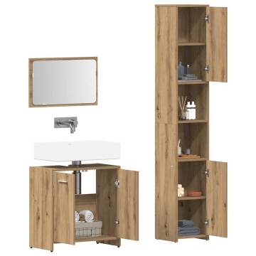 3 Piece Bathroom Furniture Set - Artisan Oak | HipoMarket