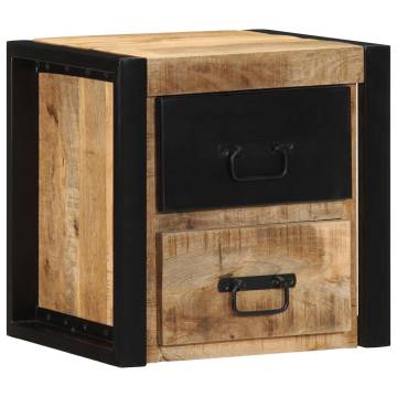 Bedside Cabinet 40x35x40 cm - Solid Mango Wood | HipoMarket