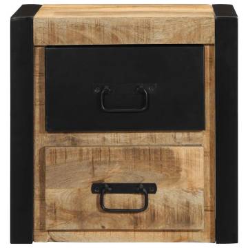 Bedside Cabinet 40x35x40 cm - Solid Mango Wood | HipoMarket