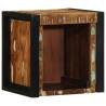 Multicolour Bedside Cabinet - Solid Reclaimed Wood 40x35x40 cm