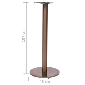 Bistro Table Leg Gold Ø45x107 cm Stainless Steel - Hipomarket