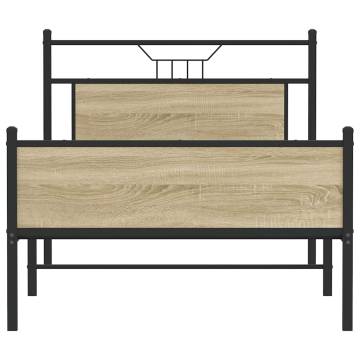 Sonoma Oak Bed Frame 100x200 cm - Stylish & Durable