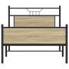 Sonoma Oak Bed Frame 100x200 cm - Stylish & Durable