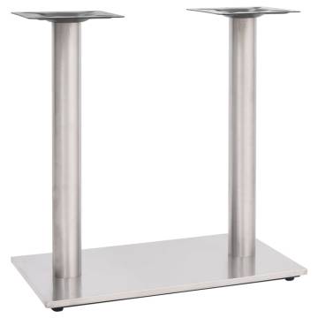 Bistro Table Leg Silver 70x40x72 cm Stainless Steel | HipoMarket