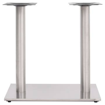 Bistro Table Leg Silver 70x40x72 cm Stainless Steel | HipoMarket