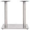 Bistro Table Leg Silver 70x40x72 cm Stainless Steel | HipoMarket