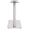 Bistro Table Leg Silver 70x40x72 cm Stainless Steel | HipoMarket