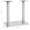 Bistro Table Leg Silver 70x40x72 cm Stainless Steel | HipoMarket