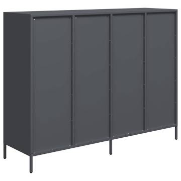 Stylish Anthracite Sideboard - Cold-rolled Steel 135x39x103.5 cm