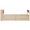 Solid Wood Pine Bed Frame 100x200 cm - No Mattress