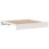 Bed Frame with Headboard - White 200x200 cm | HipoMarket