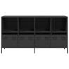 Stylish Black Sideboard - 135x39 cm Cold-rolled Steel