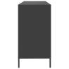 Stylish Black Sideboard - 135x39 cm Cold-rolled Steel