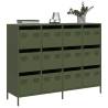  Sideboard Olive Green 135x39x103.5 cm Cold-rolled Steel Colour green Quantity in Package 1 