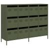 Stylish Olive Green Sideboard - 135x39x103.5 cm | Hipo Market