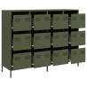 Stylish Olive Green Sideboard - 135x39x103.5 cm | Hipo Market