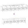 Stylish Pink TV Cabinet - Cold-Rolled Steel, 202x39x43.5 cm