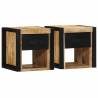  Bedside Cabinets 2 pcs 40x35x40 cm Solid Rough Wood Mango Colour brown Size 40 x 35 x 40 cm Quantity in Package 2 Material solid rough mango wood 