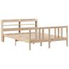 Wooden Bed Frame with Headboard 140x190 cm - HipoMarket