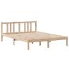 Wooden Bed Frame with Headboard 140x190 cm - HipoMarket