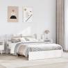  Bed Frame with Headboard without Mattress White 120x200 cm Colour white Size 120 x 200 cm 