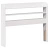 White Bed Frame with Headboard - 100x200 cm | HipoMarket UK