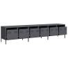 Stylish TV Cabinet Anthracite | Cold-Rolled Steel Storage Solution