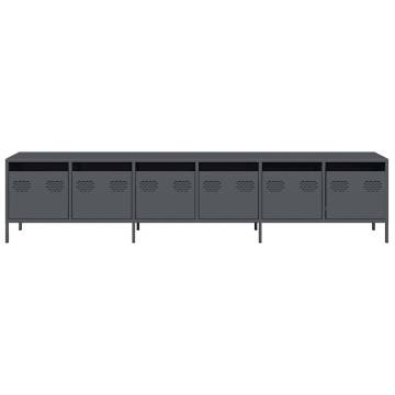 Stylish TV Cabinet Anthracite | Cold-Rolled Steel Storage Solution