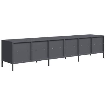 Stylish TV Cabinet Anthracite | Cold-Rolled Steel Storage Solution