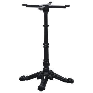 Bistro Table Leg Black 52x52x72 cm - Cast Iron | HipoMarket