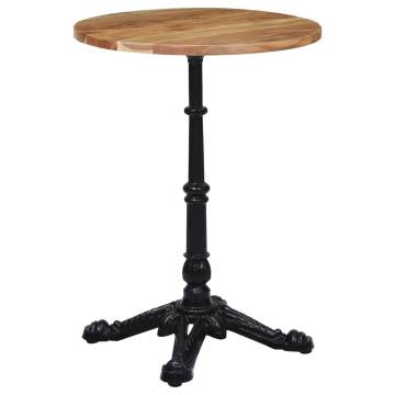 Bistro Table Leg Black 52x52x72 cm - Cast Iron | HipoMarket