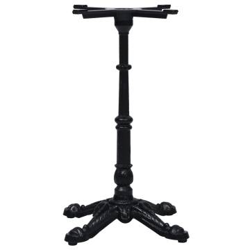 Bistro Table Leg Black 52x52x72 cm - Cast Iron | HipoMarket