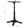 Bistro Table Leg Black 52x52x72 cm - Cast Iron | HipoMarket