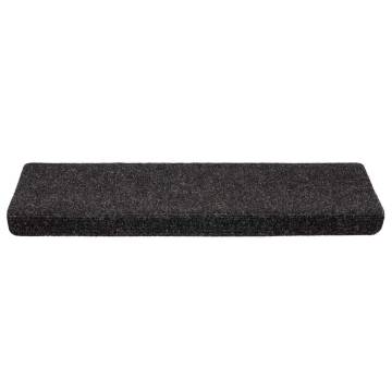 Self-Adhesive Stair Mats - 20 Pcs Black | HipoMarket UK