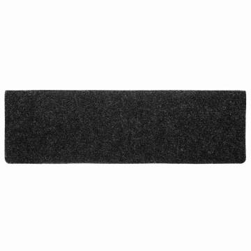 Self-Adhesive Stair Mats - 20 Pcs Black | HipoMarket UK