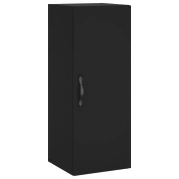 Stylish Highboard Black 34.5x34x180 cm - Hipomarket