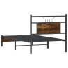 Smoked Oak Bed Frame 75x190 cm - Small Single | HipoMarket