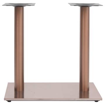 Bistro Table Leg Brass - Stylish Stainless Steel Design 70x40x72cm