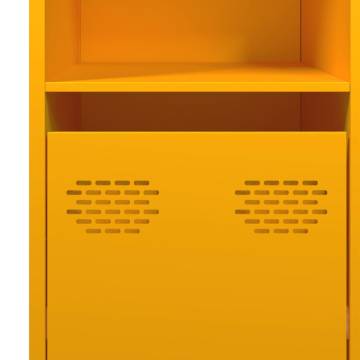 Mustard Yellow Sideboard - 135x39x73.5 cm Cold-Rolled Steel