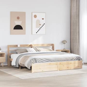 Super King Bed Frame with Headboard - 180x200 cm | HipoMarket