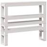 White 90x190 cm Single Bed Frame with Headboard - Hipo Market