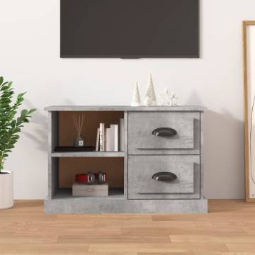 Stylish Concrete Grey TV Cabinet - 73x35.5 cm | HipoMarket