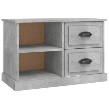 Stylish Concrete Grey TV Cabinet - 73x35.5 cm | HipoMarket