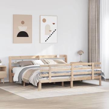 Super King Bed Frame with Headboard - 180x200 cm | HipoMarket