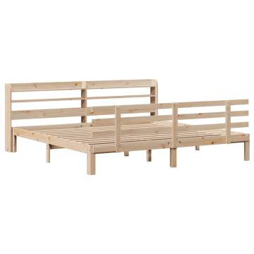 Super King Bed Frame with Headboard - 180x200 cm | HipoMarket