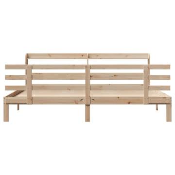 Super King Bed Frame with Headboard - 180x200 cm | HipoMarket