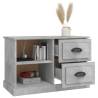 Stylish Concrete Grey TV Cabinet - 73x35.5 cm | HipoMarket